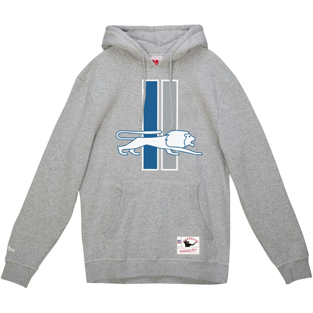 Mitchell & Ness Detroit Lions Vintage Pullover Hoodie Heather Gray