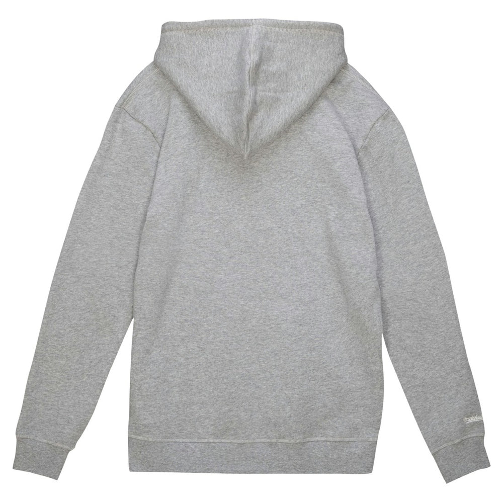 Mitchell & Ness Denver Broncos Helmet Logo Vintage Pullover Hoodie Heather Gray