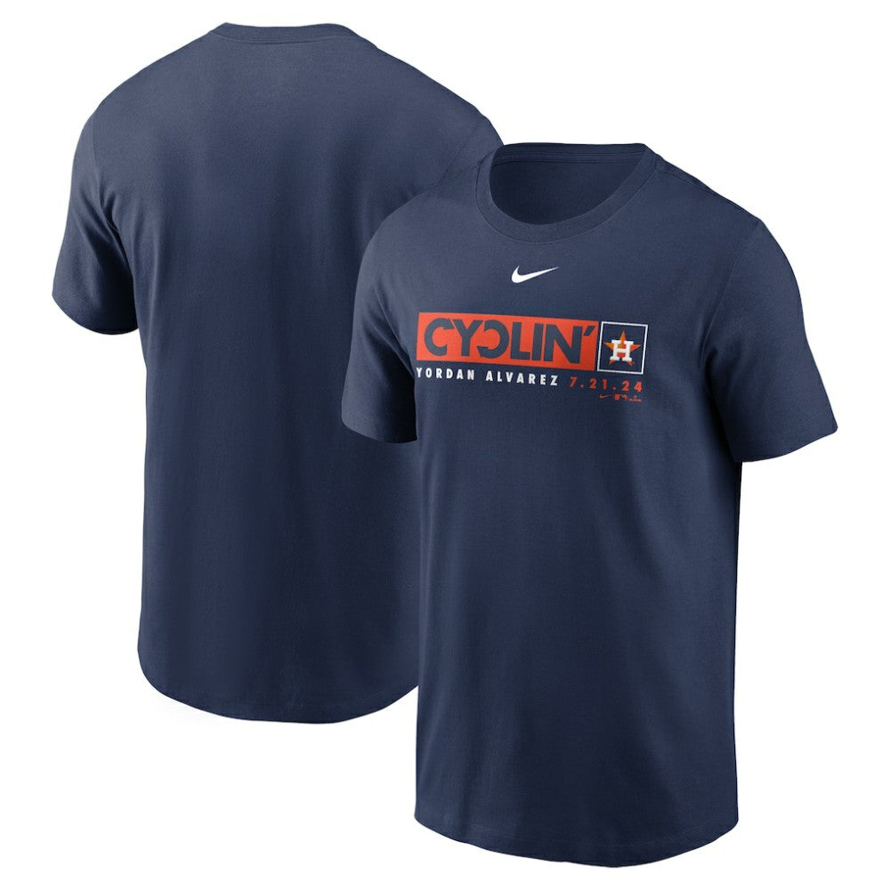 Yordan Alvarez Houston Astros Nike Hit For The Cycle T-Shirt - Navy - Nike Sale