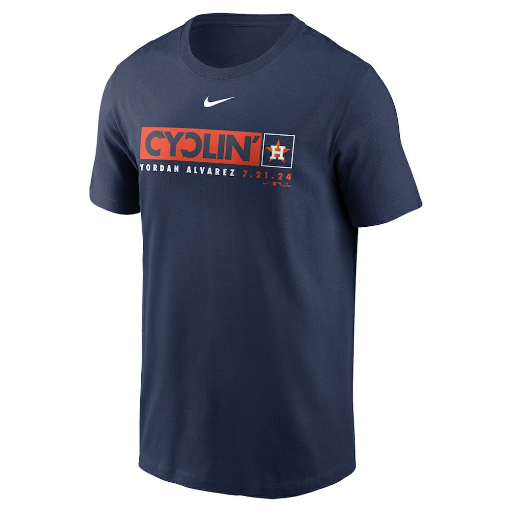 Yordan Alvarez Houston Astros Nike Hit For The Cycle T-Shirt - Navy - Nike Sale