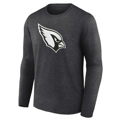 Arizona Cardinals Personalized Name & Number Monochrome Long Sleeve T-Shirt Charcoal