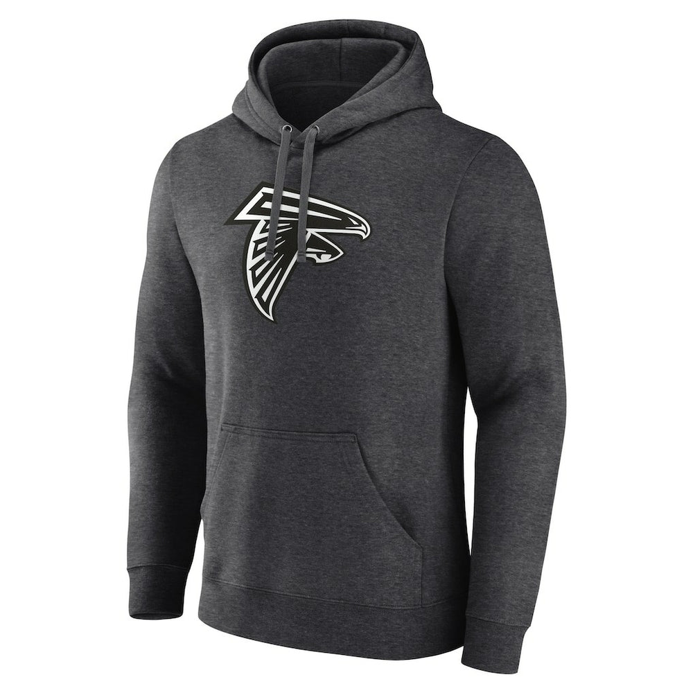 Atlanta Falcons Personalized Name & Number Monochrome Pullover Hoodie Charcoal