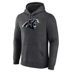 Carolina Panthers Personalized Name & Number Monochrome Pullover Hoodie Charcoal