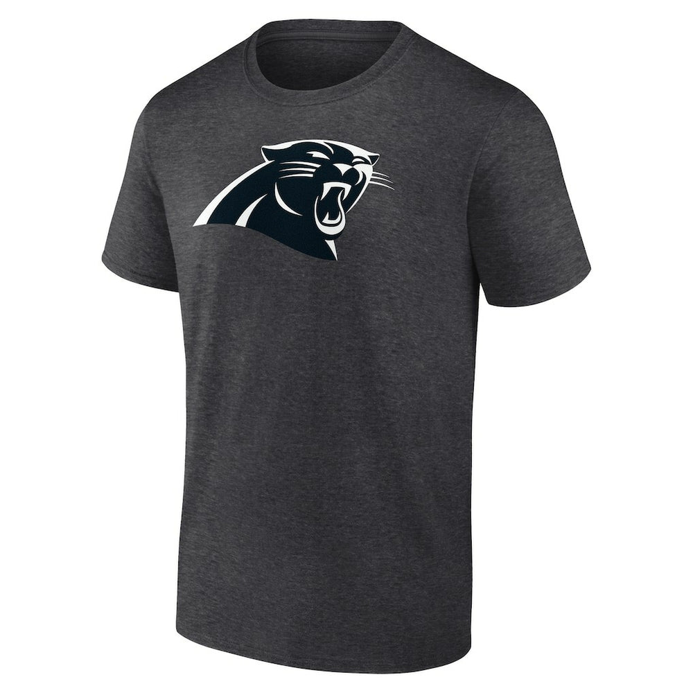 Carolina Panthers Personalized Name & Number Monochrome T-Shirt Charcoal