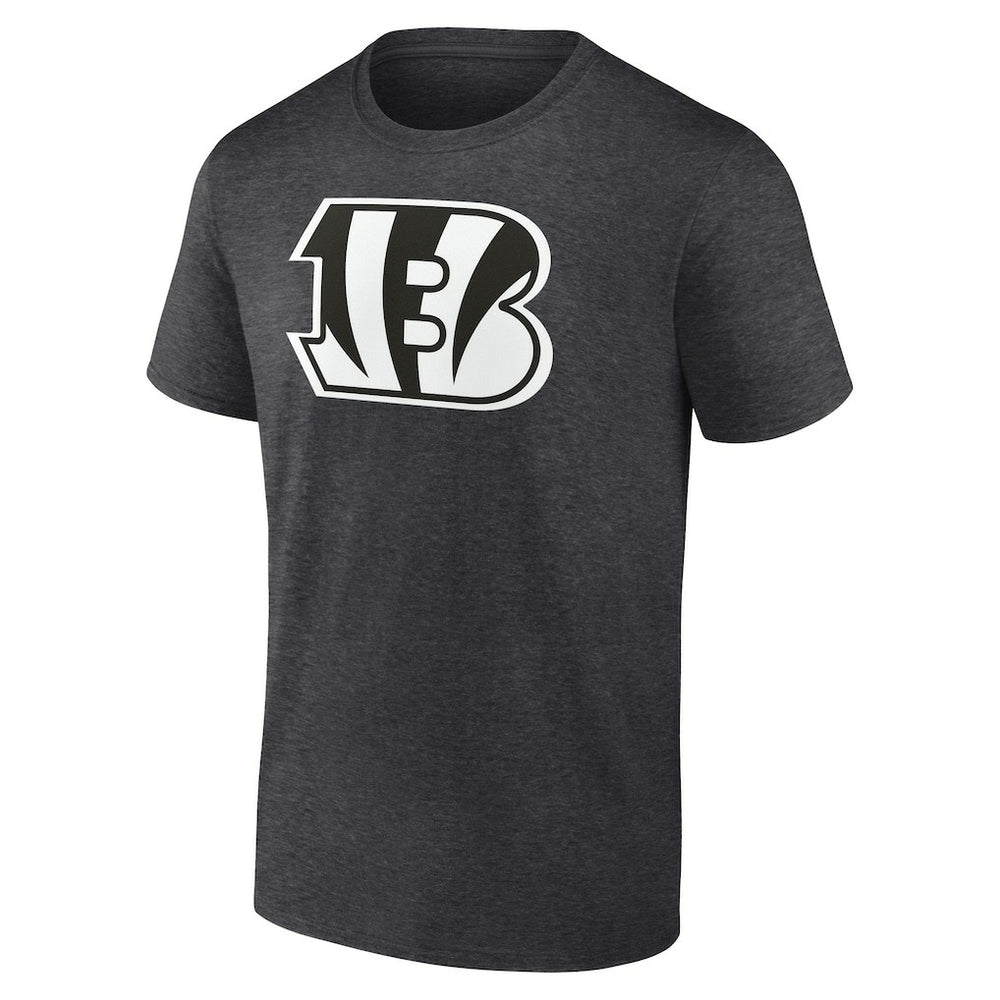 Cincinnati Bengals Personalized Name & Number Monochrome T-Shirt Charcoal