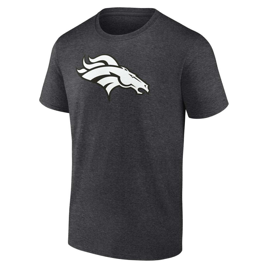 Denver Broncos Personalized Name & Number Monochrome T-Shirt Charcoal