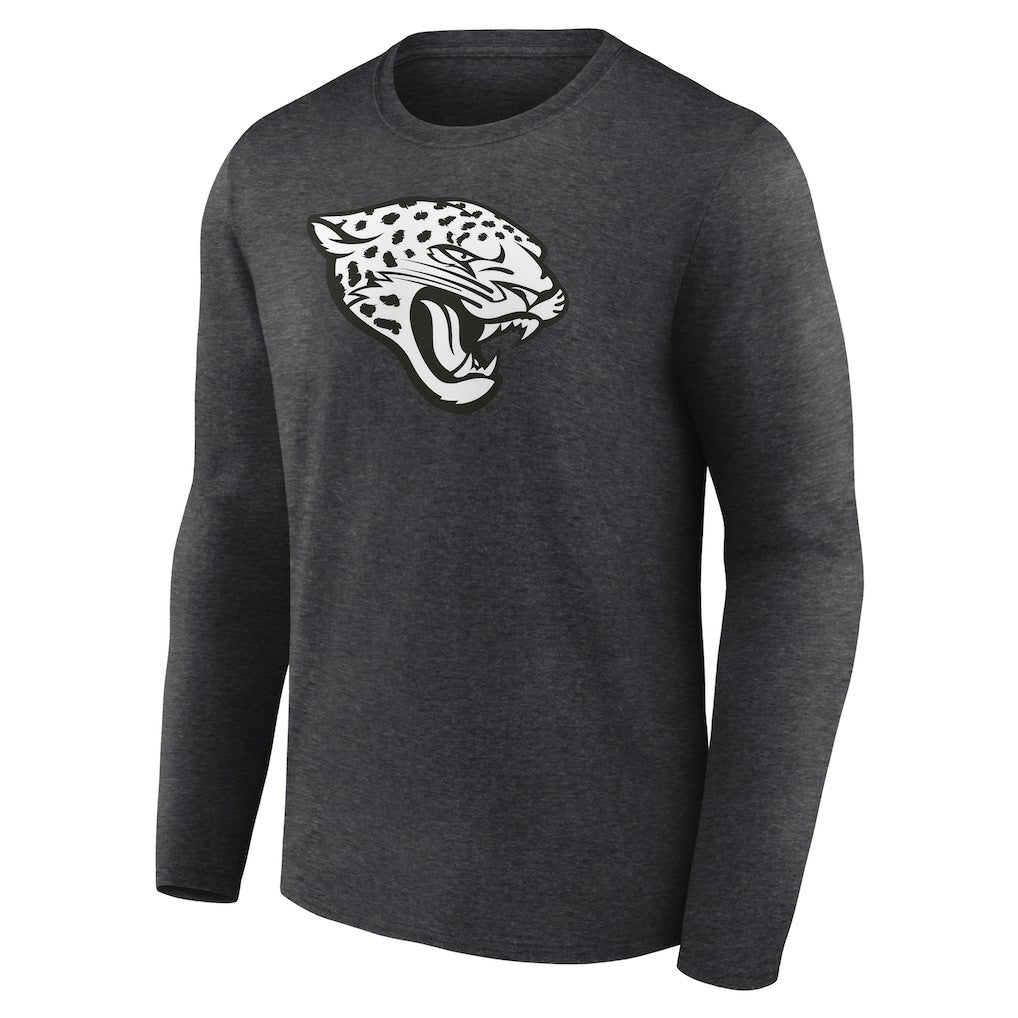 Jacksonville Jaguars Personalized Name & Number Monochrome Long Sleeve T-Shirt Charcoal
