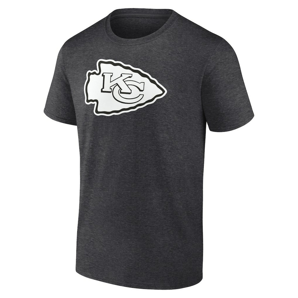 Kansas City Chiefs Personalized Name & Number Monochrome T-Shirt Charcoal