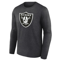 Las Vegas Raiders Personalized Name & Number Monochrome Long Sleeve T-Shirt Charcoal