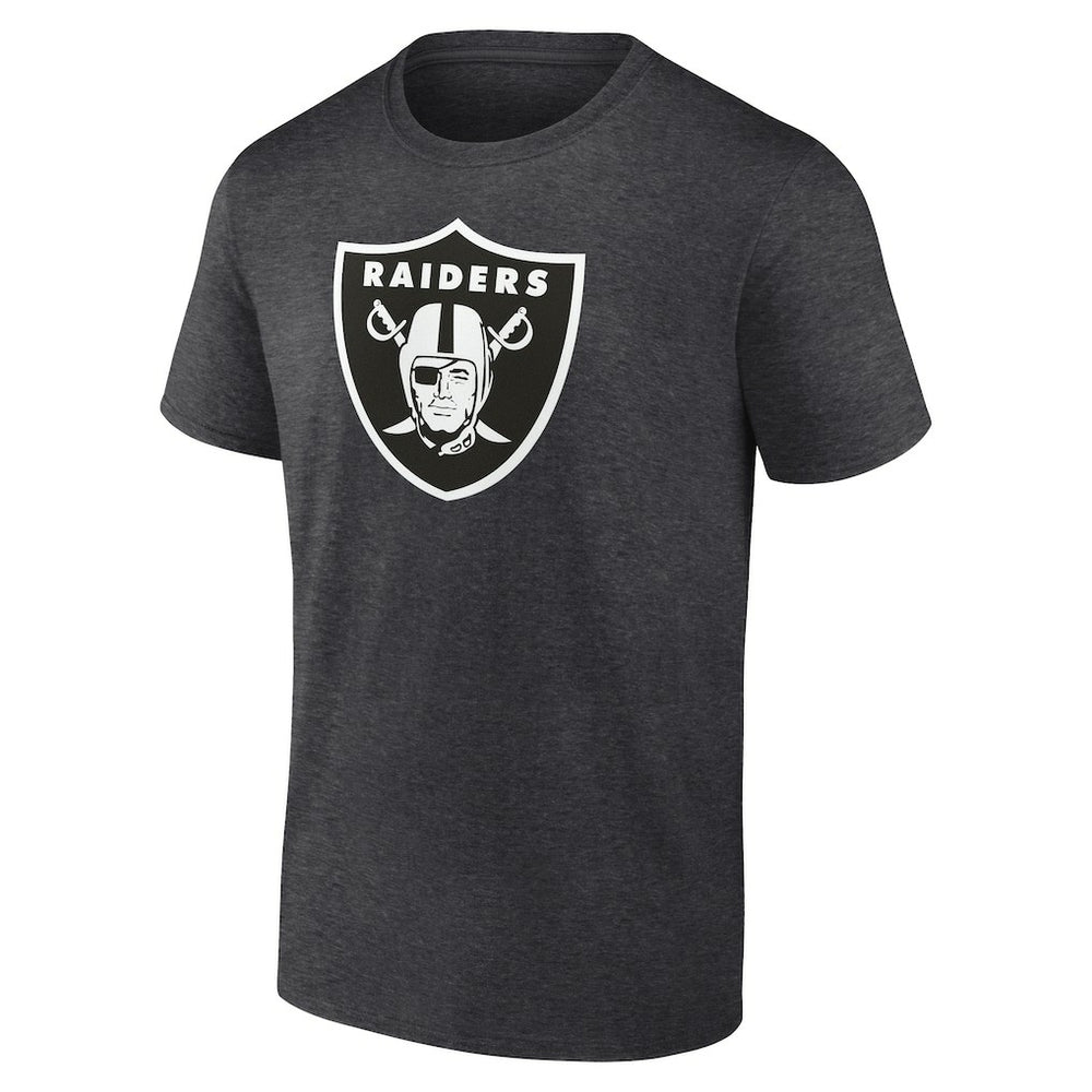 Las Vegas Raiders Personalized Name & Number Monochrome T-Shirt Charcoal
