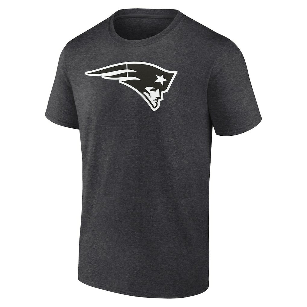 New England Patriots Personalized Name & Number Monochrome T-Shirt Charcoal
