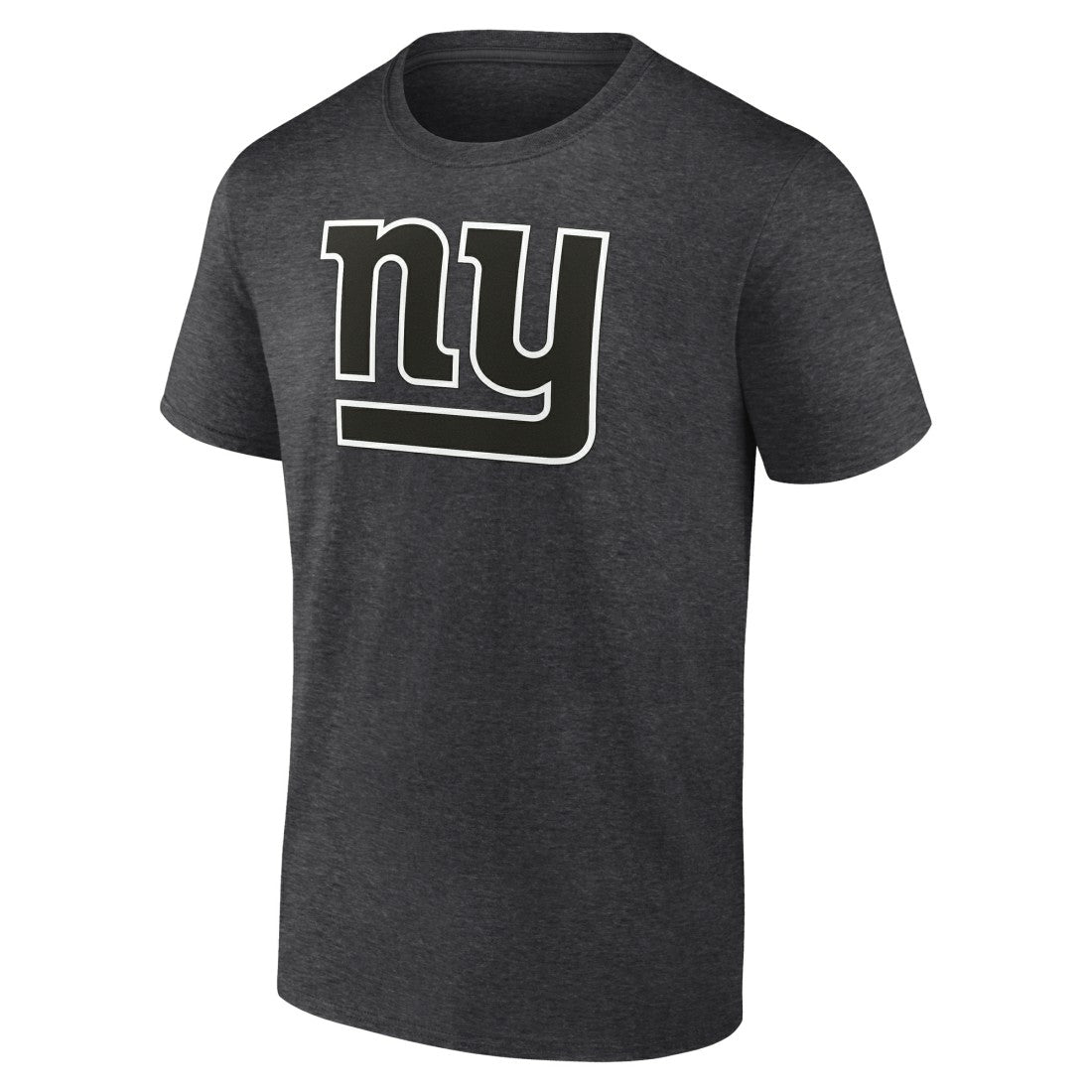 New York Giants Personalized Name & Number Monochrome T-Shirt Charcoal