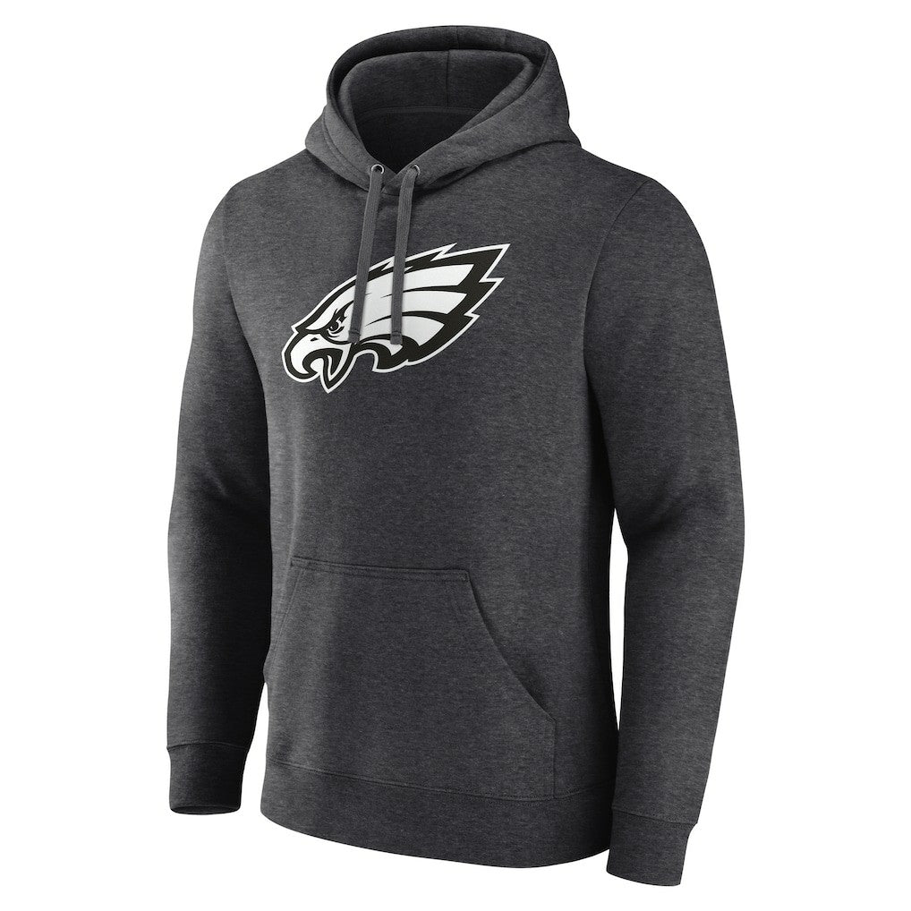 Philadelphia Eagles Personalized Name & Number Monochrome Pullover Hoodie Charcoal