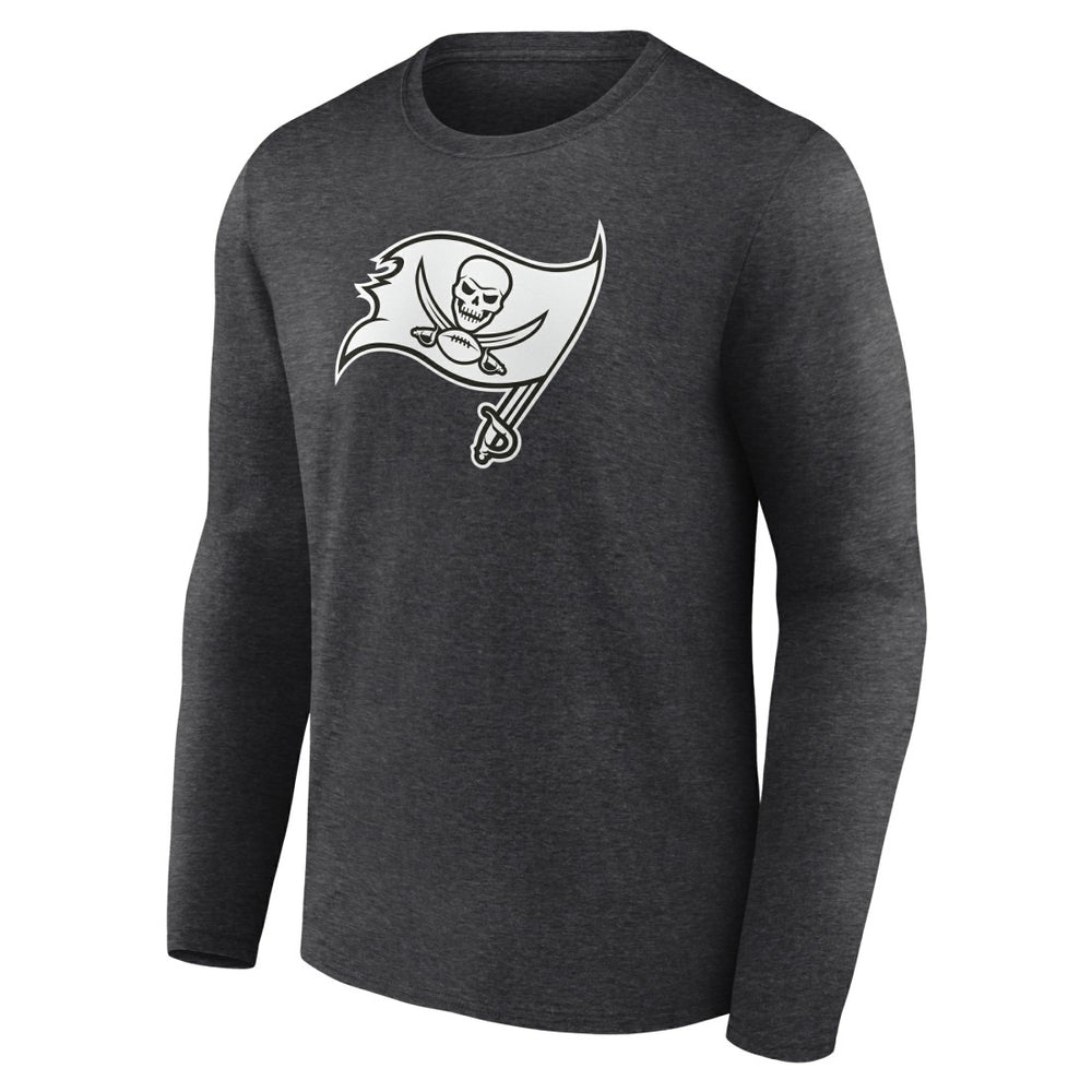 Tampa Bay Buccaneers Personalized Name & Number Monochrome Long Sleeve T-Shirt Charcoal