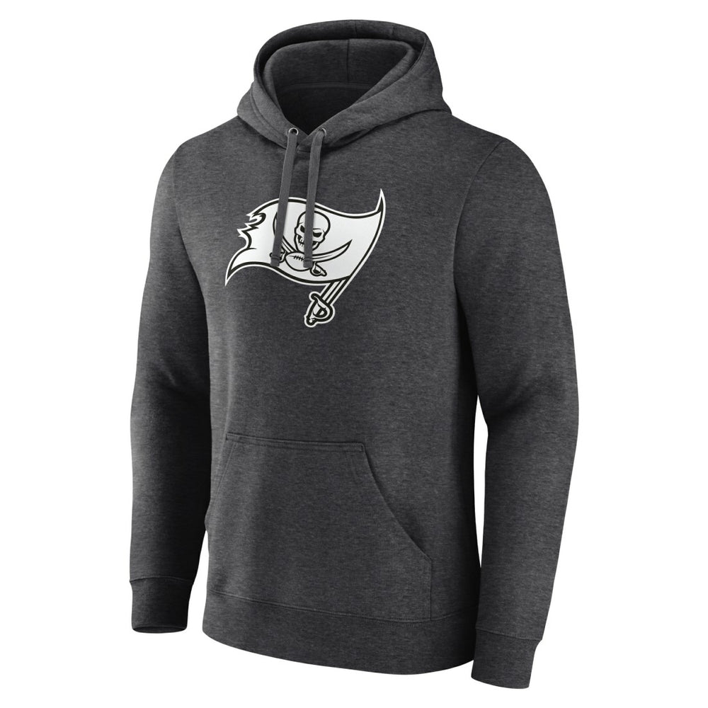 Tampa Bay Buccaneers Personalized Name & Number Monochrome Pullover Hoodie Charcoal