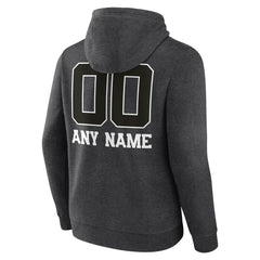 Tampa Bay Buccaneers Personalized Name & Number Monochrome Pullover Hoodie Charcoal