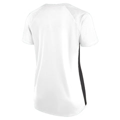 Fanatics New Orleans Saints Women's Plus Size Glitter Lace-Up V- Neck T-Shirt White