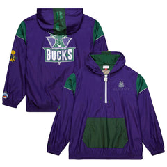 Milwaukee Bucks Unisex Hardwood Classics Team OG 3.0 Anorak Half-Zip Windbreaker Jacket Purple | Mitchell & Ness Near Me