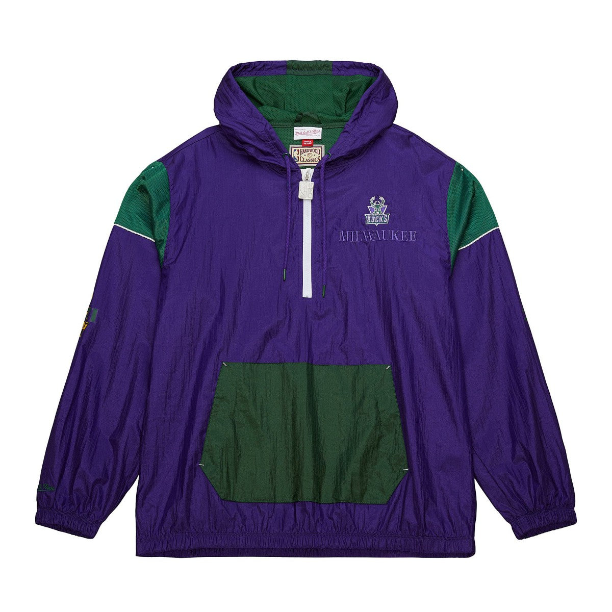 Milwaukee Bucks Unisex Hardwood Classics Team OG 3.0 Anorak Half-Zip Windbreaker Jacket Purple | Mitchell & Ness Near Me
