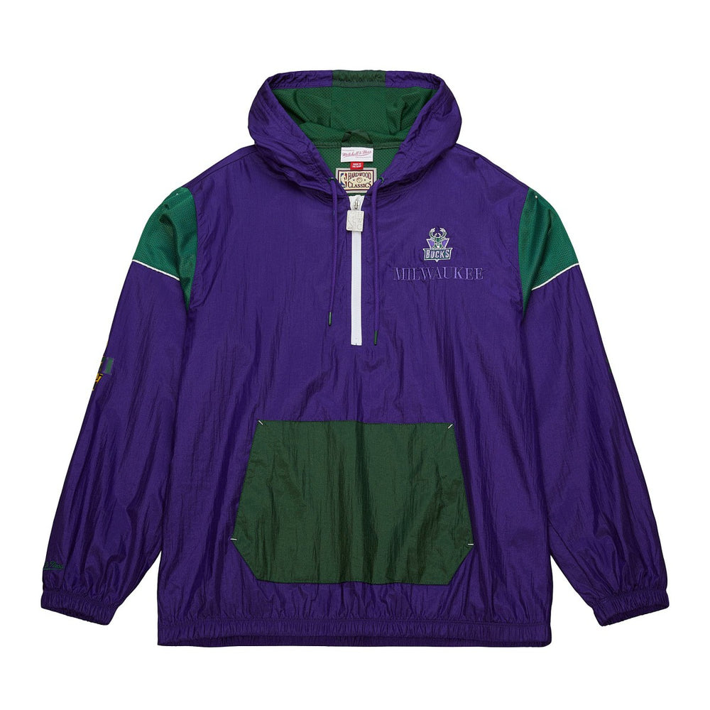 Milwaukee Bucks Unisex Hardwood Classics Team OG 3.0 Anorak Half-Zip Windbreaker Jacket Purple | Mitchell & Ness Near Me