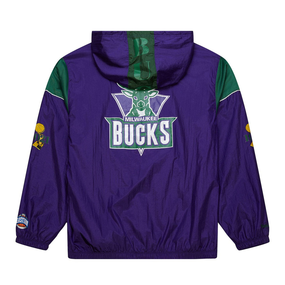 Milwaukee Bucks Unisex Hardwood Classics Team OG 3.0 Anorak Half-Zip Windbreaker Jacket Purple | Mitchell & Ness Near Me