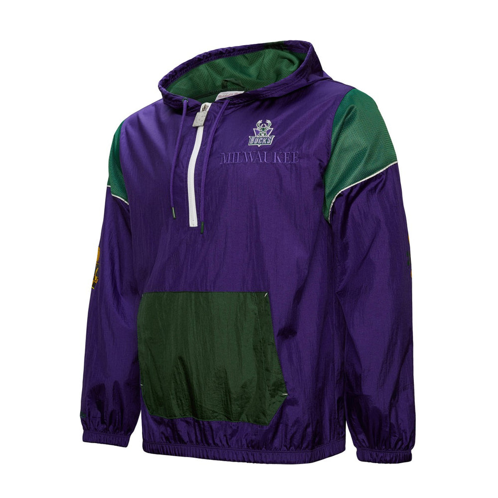 Milwaukee Bucks Unisex Hardwood Classics Team OG 3.0 Anorak Half-Zip Windbreaker Jacket Purple | Mitchell & Ness Near Me