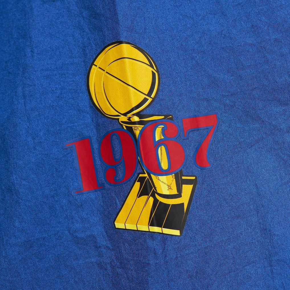 Philadelphia 76ers Unisex Hardwood Classics Team OG 3.0 Anorak Half-Zip Windbreaker Jacket Royal | Mitchell & Ness