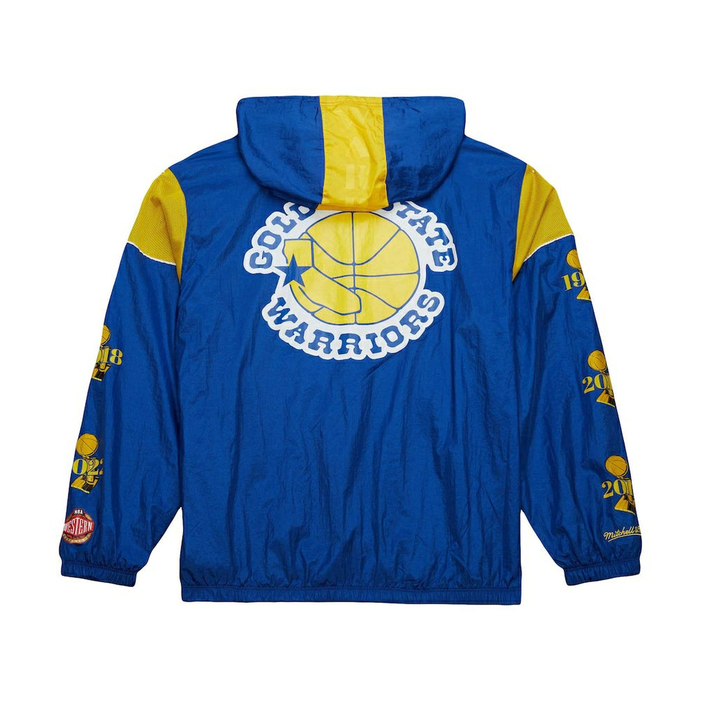 Golden State Warriors Unisex Hardwood Classics Team OG 3.0 Anorak Half-Zip Windbreaker Jacket for sale Royal | Mitchell & Ness outlet