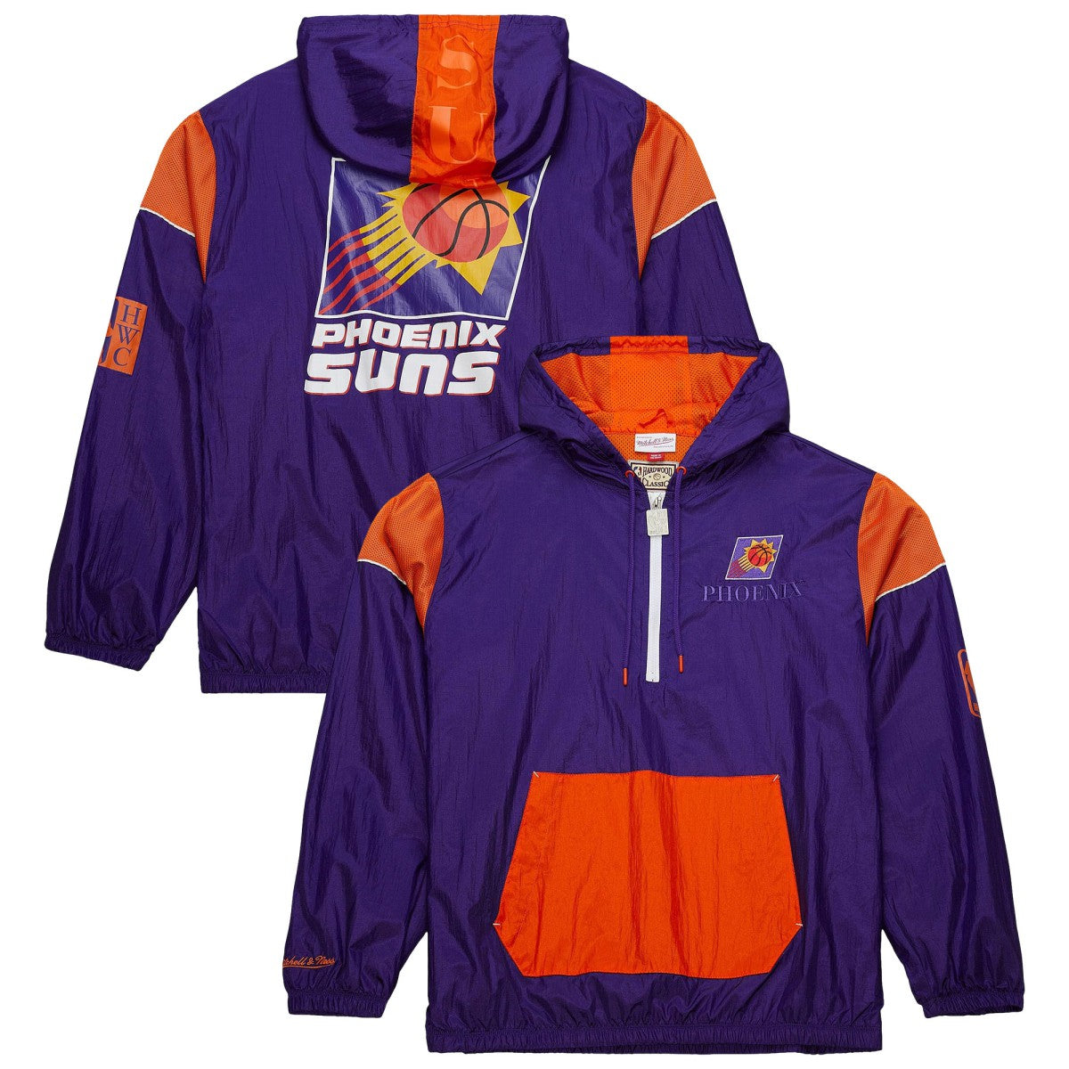 Phoenix Suns Unisex Hardwood Classics Team OG 3.0 Anorak Half-Zip Windbreaker Jacket Purple | Mitchell & Ness US