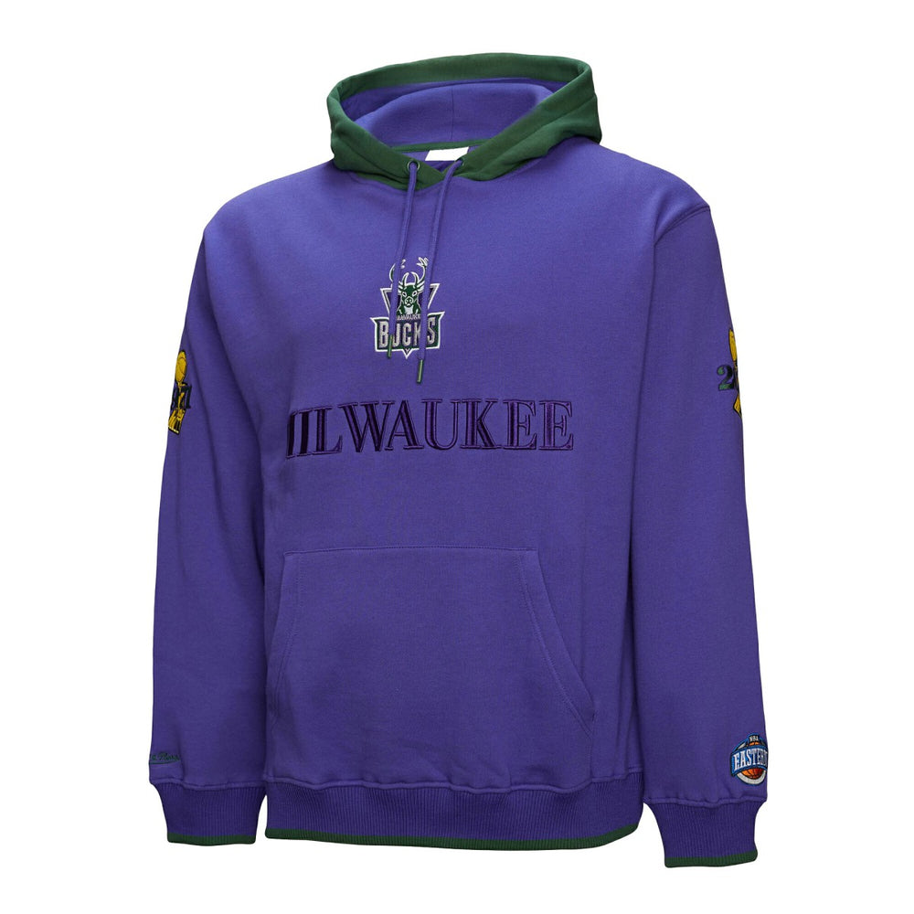 Milwaukee Bucks Hardwood Classics Team OG 3.0 Pullover Hoodie Purple | Mitchell & Ness Near Me