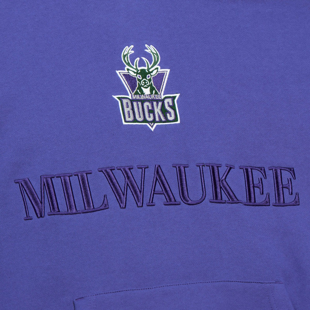 Milwaukee Bucks Hardwood Classics Team OG 3.0 Pullover Hoodie Purple | Mitchell & Ness Near Me