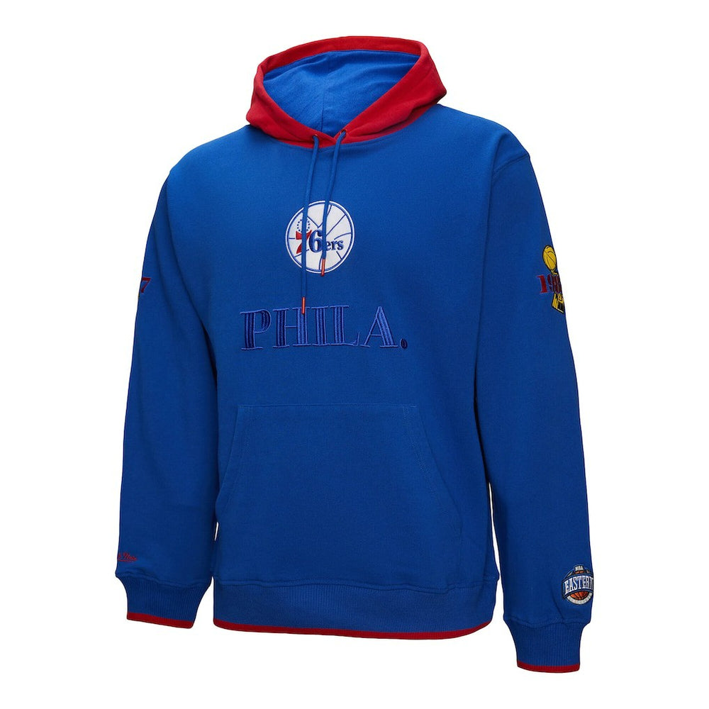 Philadelphia 76ers Hardwood Classics Team OG 3.0 Pullover Hoodie Royal | Mitchell & Ness US