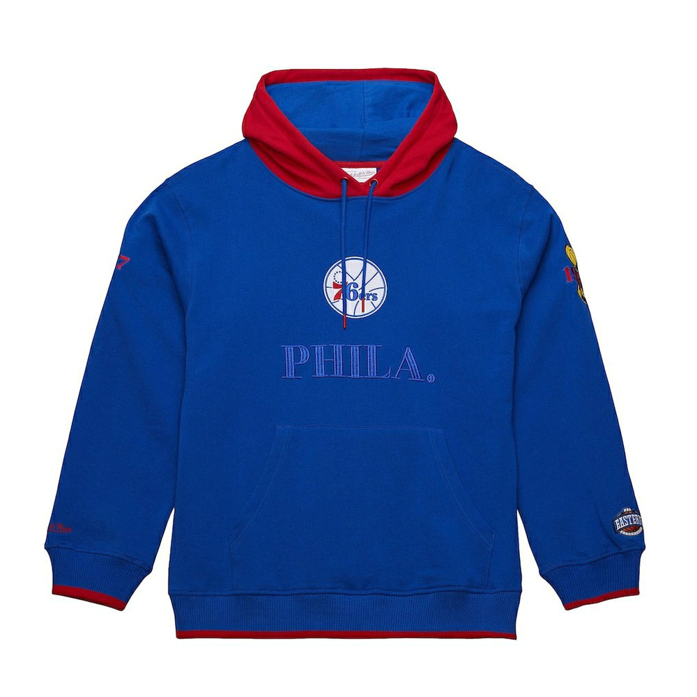 Philadelphia 76ers Hardwood Classics Team OG 3.0 Pullover Hoodie Royal | Mitchell & Ness US