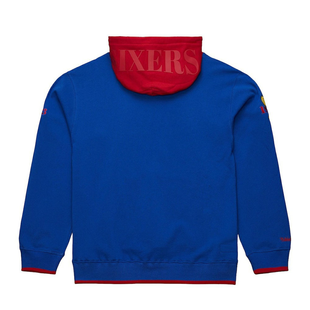 Philadelphia 76ers Hardwood Classics Team OG 3.0 Pullover Hoodie Royal | Mitchell & Ness US