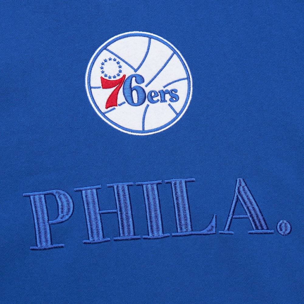 Philadelphia 76ers Hardwood Classics Team OG 3.0 Pullover Hoodie Royal | Mitchell & Ness US