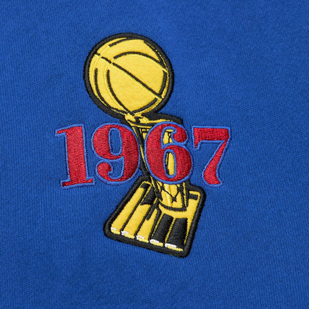 Philadelphia 76ers Hardwood Classics Team OG 3.0 Pullover Hoodie Royal | Mitchell & Ness US