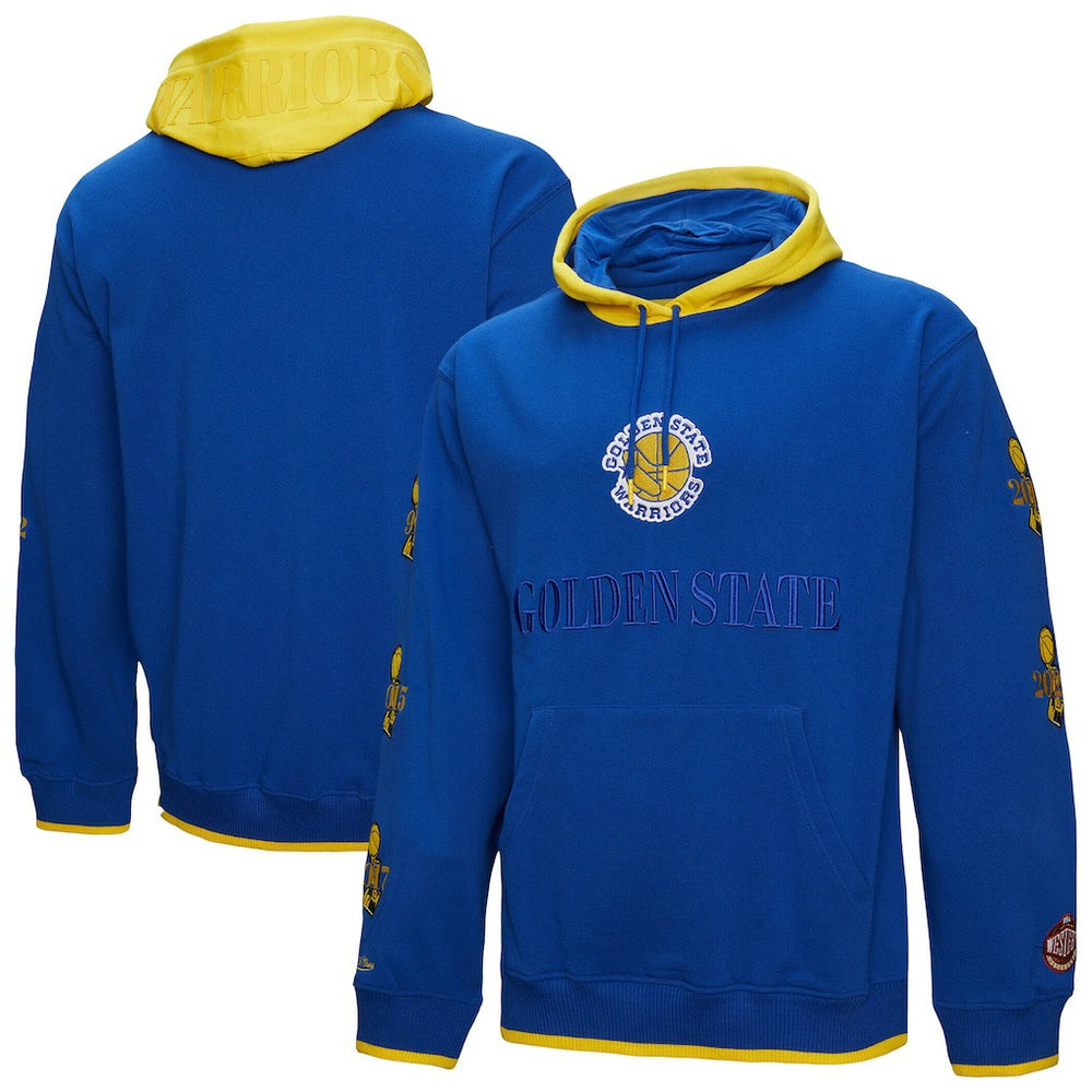Golden State Warriors Hardwood Classics Team OG 3.0 Pullover Hoodie for sale Royal | Mitchell & Ness for sale