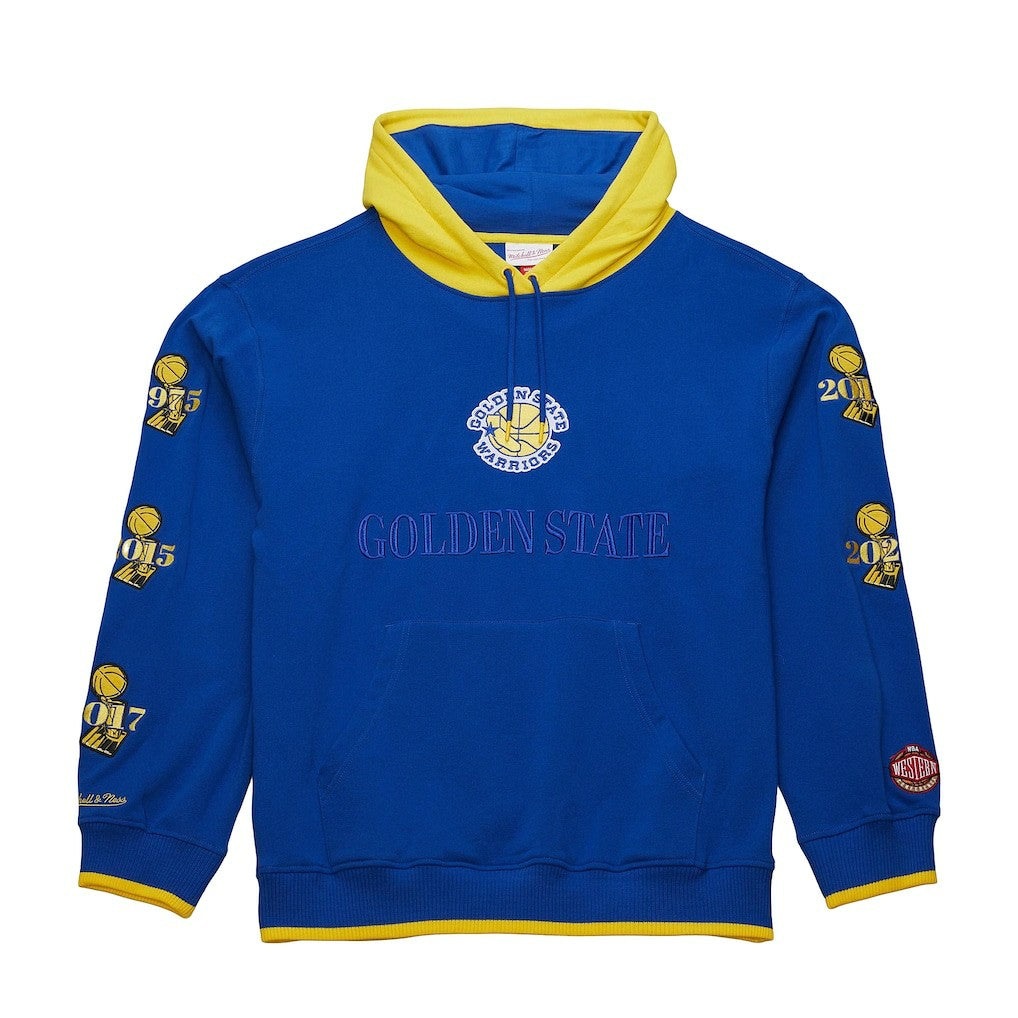 Golden State Warriors Hardwood Classics Team OG 3.0 Pullover Hoodie for sale Royal | Mitchell & Ness for sale