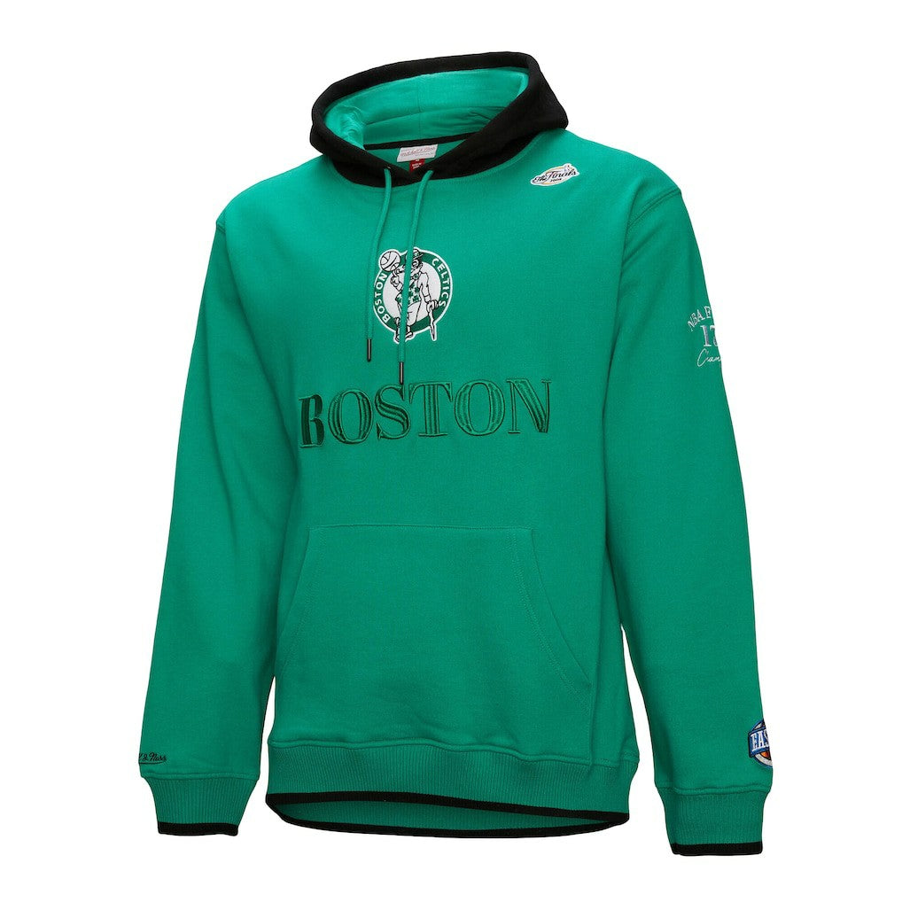 Boston Celtics Hardwood Classics Team OG 3.0 Pullover Hoodie Kelly Green | Mitchell & Ness outlet