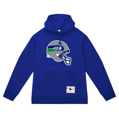 Mitchell & Ness Seattle Seahawks Helmet Logo Vintage Pullover Hoodie College Navy