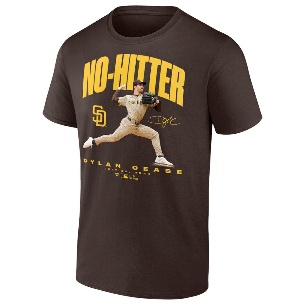 Dylan Cease San Diego Padres No-Hitter T-Shirt - Brown - MLB Online