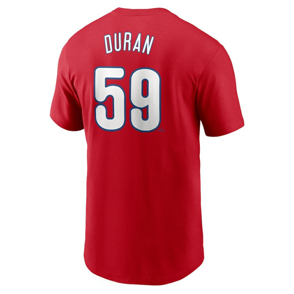 Jhoan Duran Philadelphia Phillies Nike Fuse Name & Number T-Shirt - Red - Nike Discount