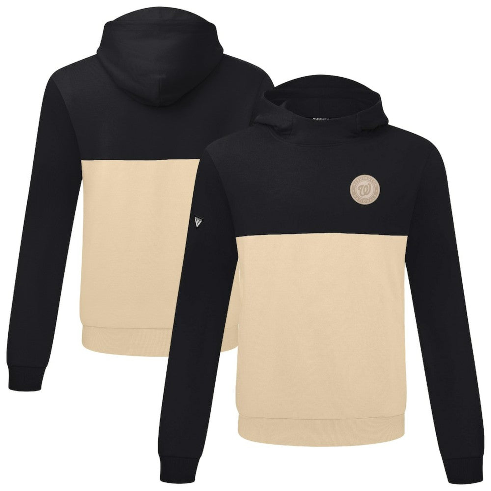Washington Nationals Levelwear Bracket Pullover Hoodie - Black/Sand - MLB on Sale