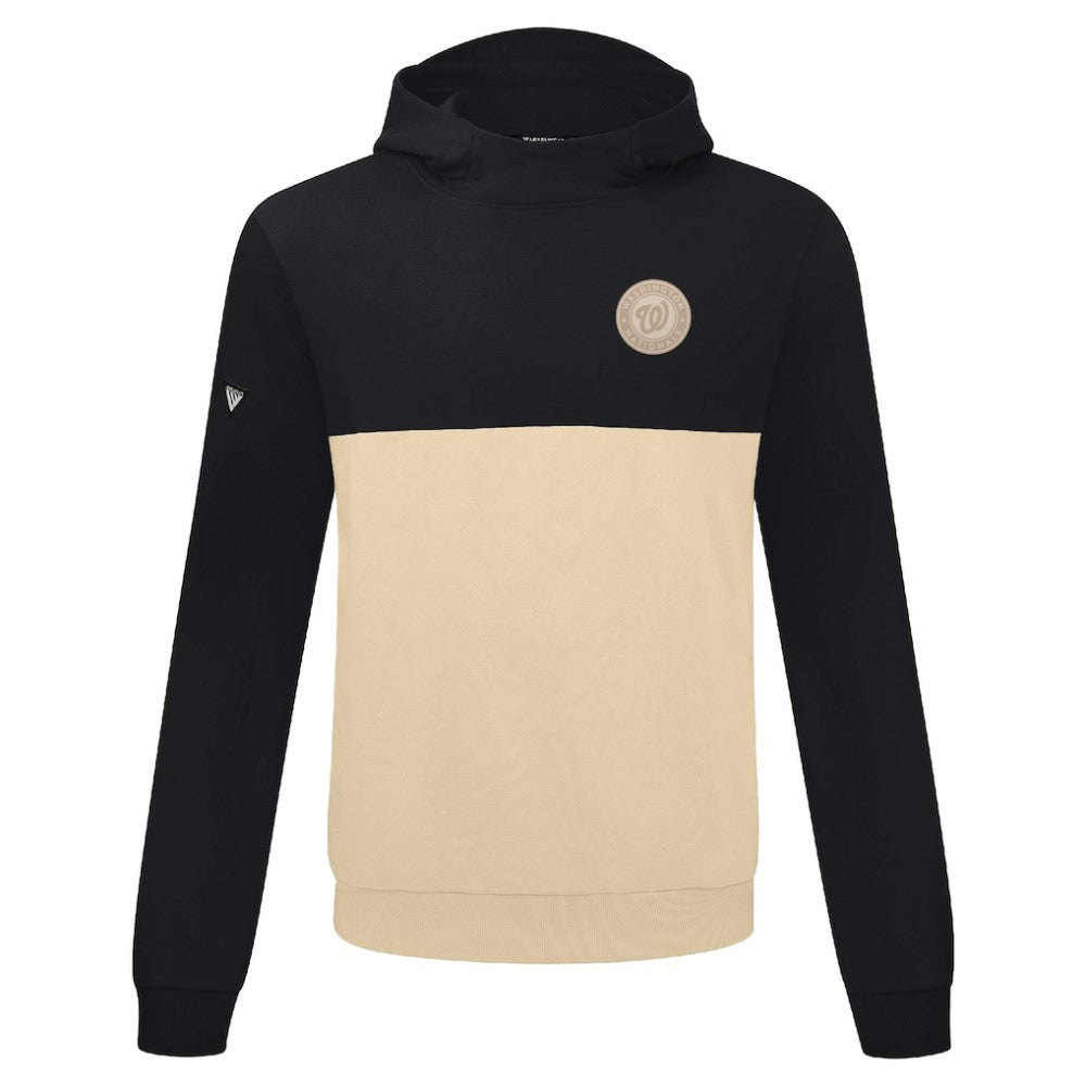 Washington Nationals Levelwear Bracket Pullover Hoodie - Black/Sand - MLB on Sale