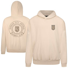 Kansas City Royals Levelwear Contact Oversized Pullover Hoodie - Khaki - MLB Discount