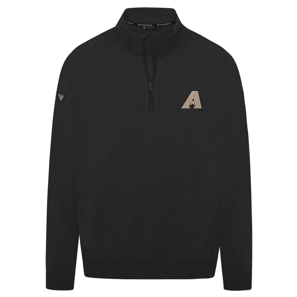Arizona Diamondbacks Levelwear Murray Quarter-Zip Sweatshirt - Black - MLB Sale
