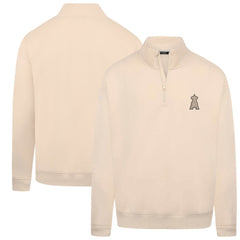 Los Angeles Angels Levelwear Murray Quarter-Zip Sweatshirt - Khaki - MLB Lifestyle