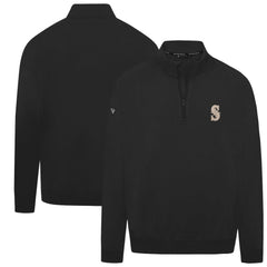 Seattle Mariners Levelwear Murray Quarter-Zip Sweatshirt - Black - MLB Discount