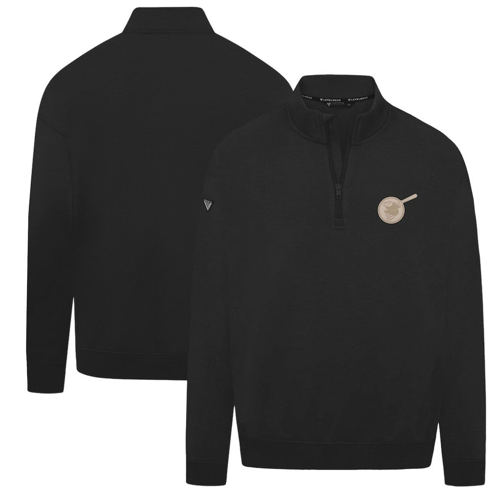 San Diego Padres Levelwear Murray Quarter-Zip Sweatshirt - Black - MLB Discount