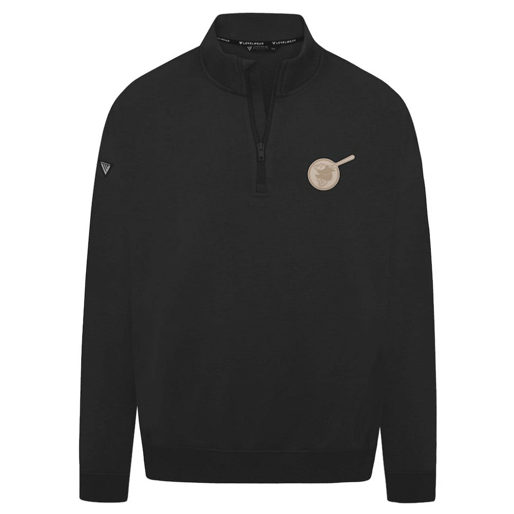 San Diego Padres Levelwear Murray Quarter-Zip Sweatshirt - Black - MLB Discount